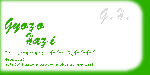 gyozo hazi business card